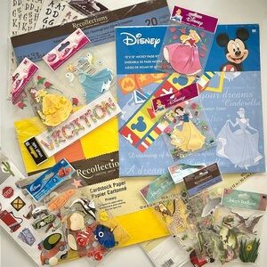DISNEY VACATION Memories Scrapbooking Stickers Supplies Bundle